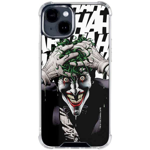 DC Comics The Joker Killing Joke Variant Cover Art by Brian Bolland iPhone 15 Clear Case